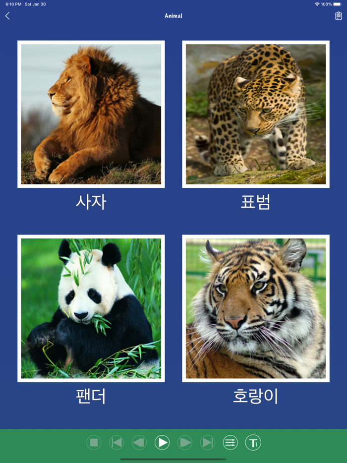 Korean Word Flashcards Learn