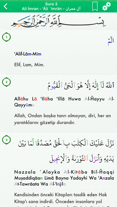 Screenshot #3 pour Quran in Turkish, Arabic