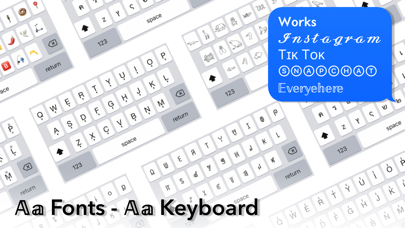 Aa Fonts Keyboard - Cool Tagsのおすすめ画像1