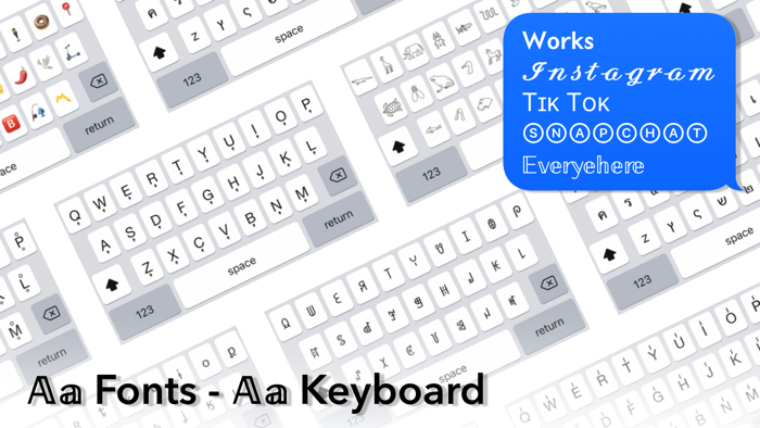 Aa Fonts Keyboard - Cool Tags