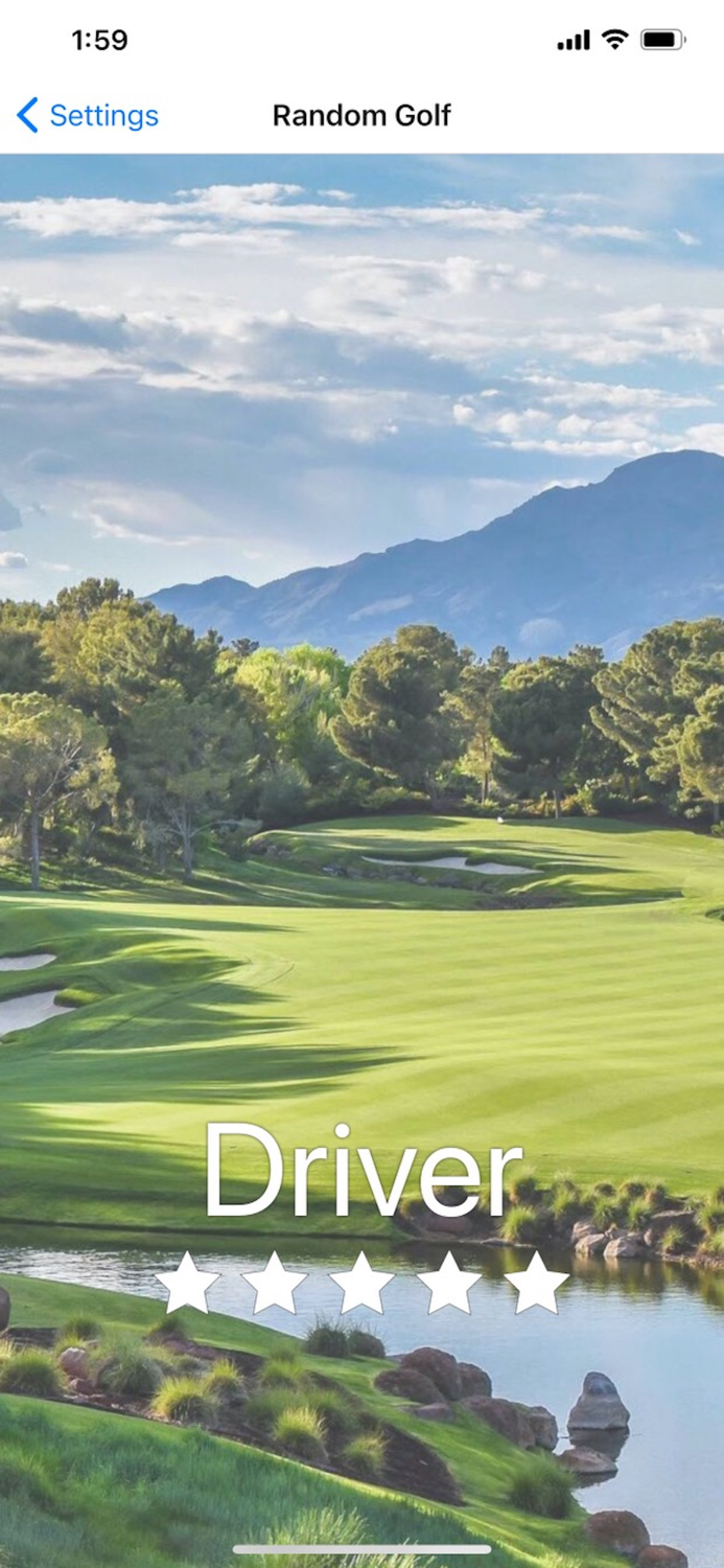 Random Golf Practice