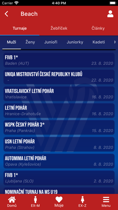 Český volejbal Screenshot