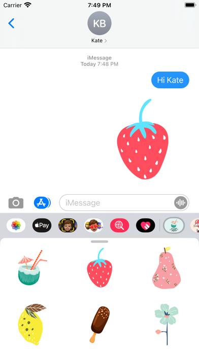 Hot Summer Mood Stickers Screenshot