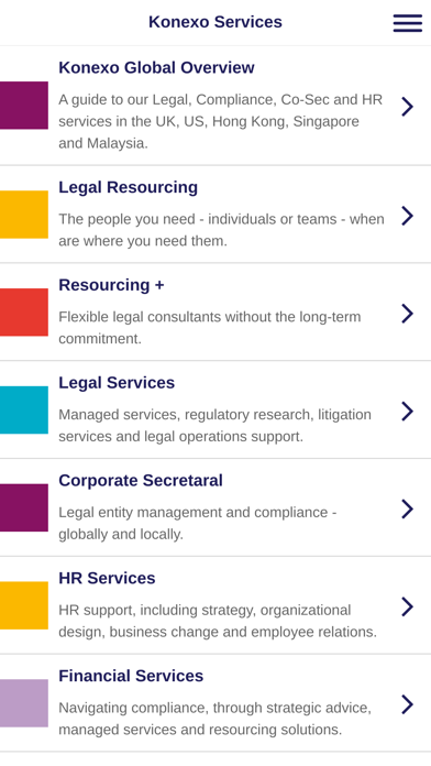 Konexo Legal Resourcing Screenshot
