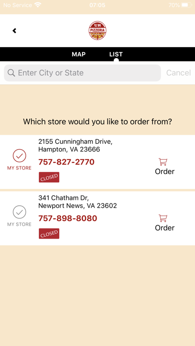 UR Pizzeria Screenshot