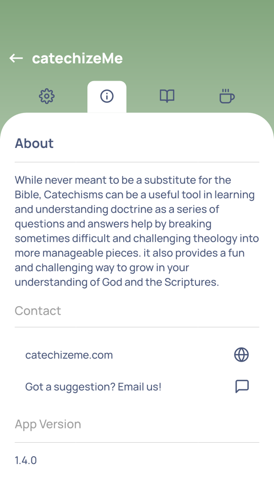 #4. catechizeMe (iOS) By: Geoffrey Dagley