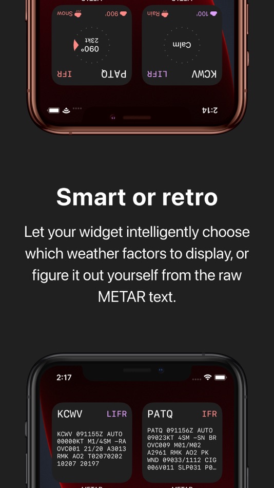 #5. METAR Widgets (iOS) De: Cornfield Creative, LLC