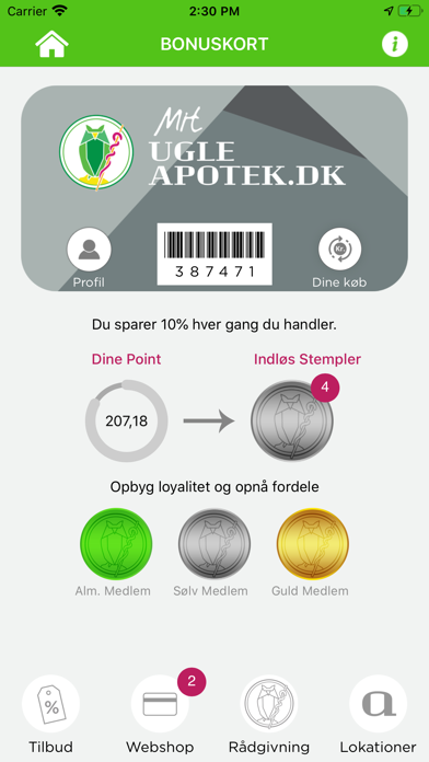 UgleApotek.dk screenshot 2