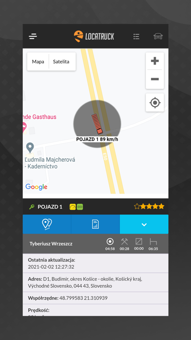 Locatruck GPS Screenshot
