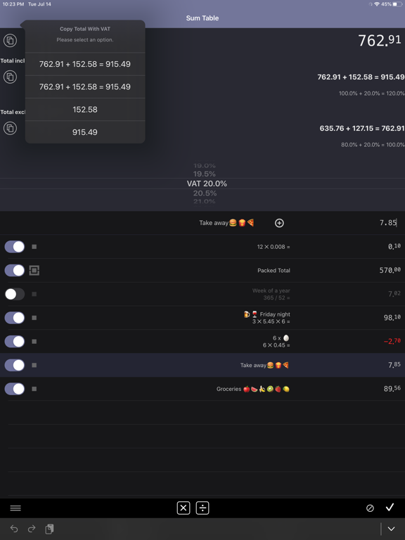 Screenshot #5 pour Easy Sum | Shopping List