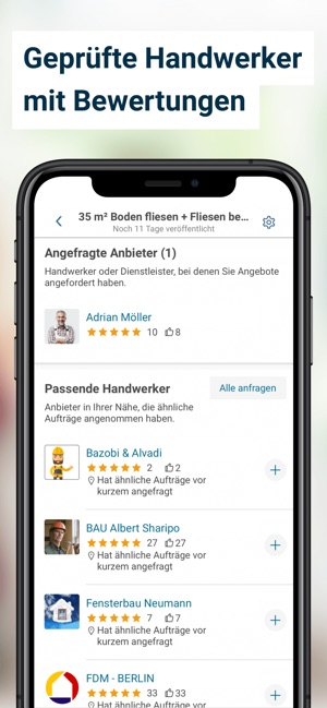 Myhammer Handwerkersuche Im App Store