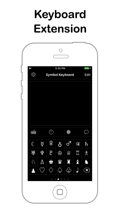 Screenshot #3 pour Symbol Keyboard for Message
