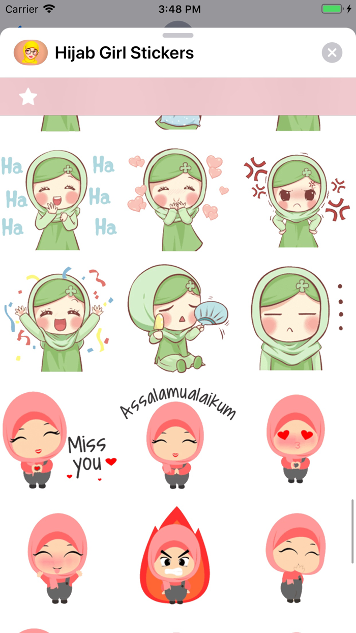 Hijab Girl Stickers
