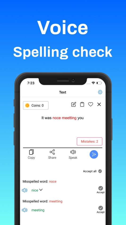 #2. Spell check : Voice to text (iOS) 由: Minh Nhat Tran