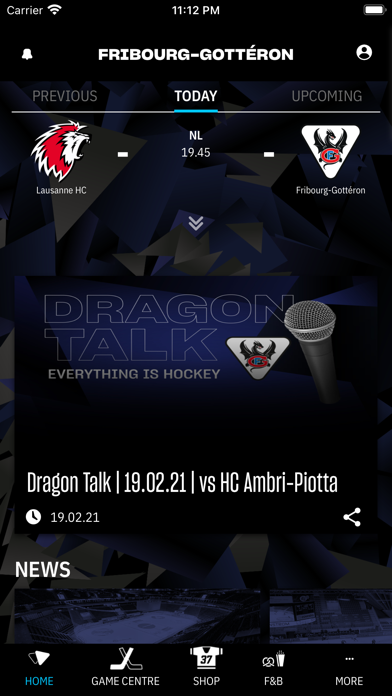 Fribourg-Gottéron Screenshot
