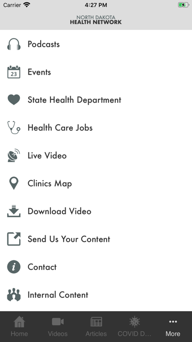 North Dakota Health Network Screenshot