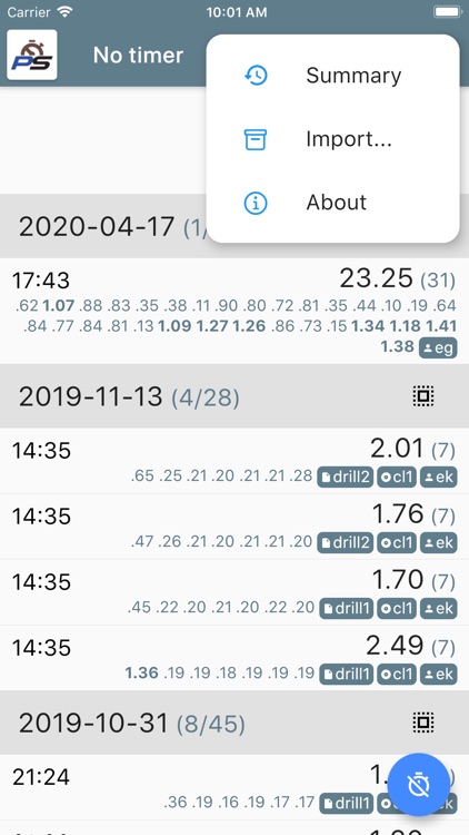 PractiScore Log