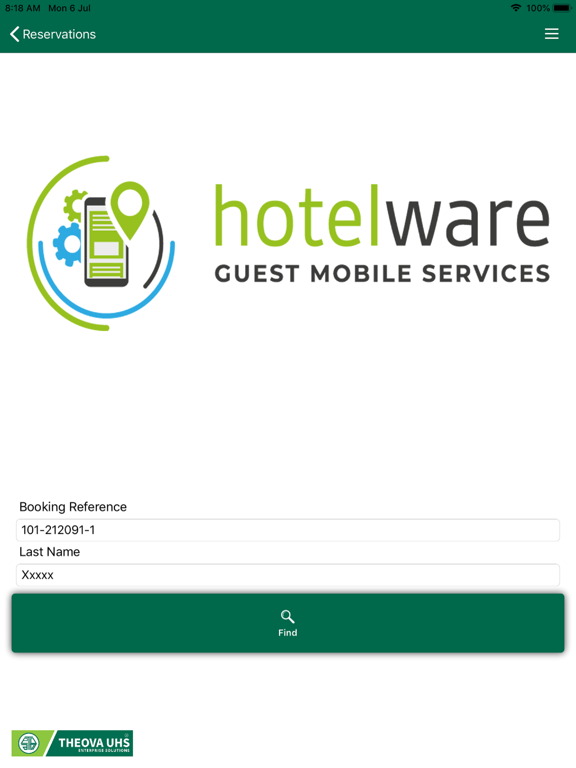 Screenshot #4 pour Theova Guest Mobile Services