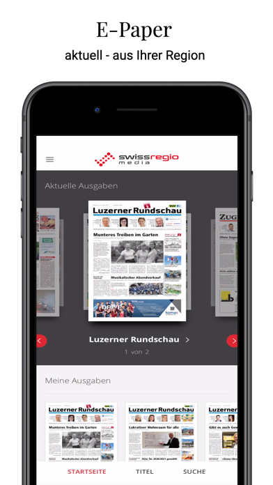 Swiss Regiomedia E-Paper Screenshot