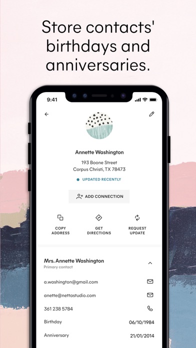 Minted: The Address Book Screenshot