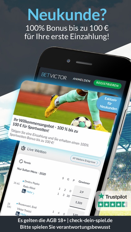 BetVictor: Sportwetten Online