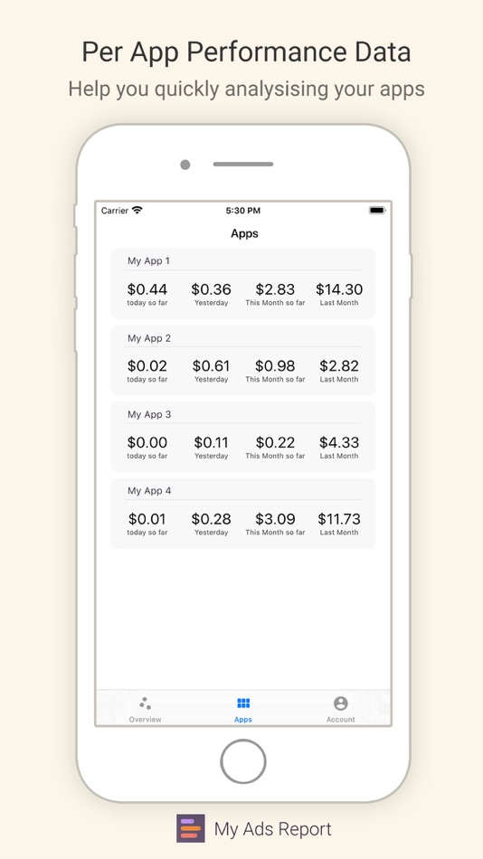 #2. My Ads Report (iOS) By: 鸿升 刁