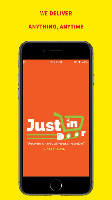 JustInDoor- Online Grocery App Screenshot