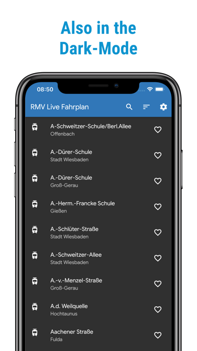 RMV Live Fahrplan Screenshot