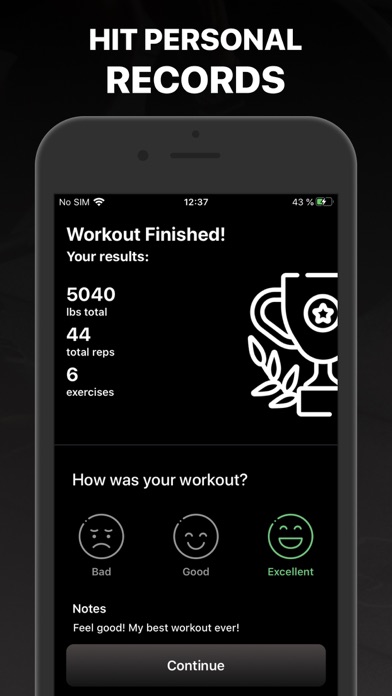Steel Weight Lifting Workout Screenshot
