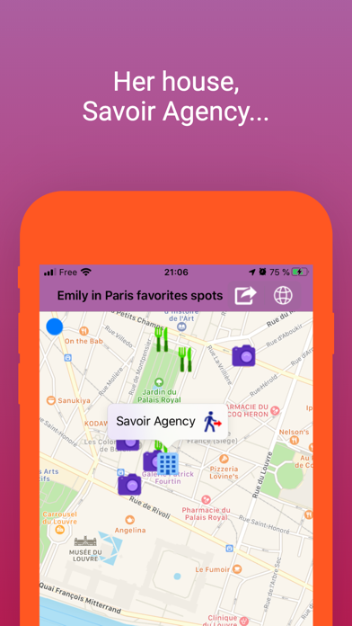 Emily's favorites spots Screenshot