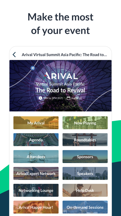 Arival Events Screenshot 1 - AppWisp.com