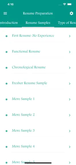 Game screenshot Resume Preparation Guide apk