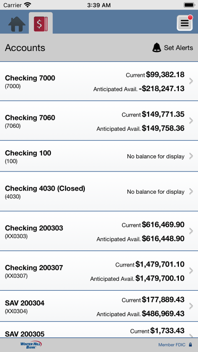 Winter Hill Bank Business Screenshot