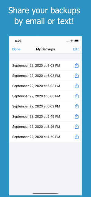 ‎Backup Contacts + Restore Screenshot
