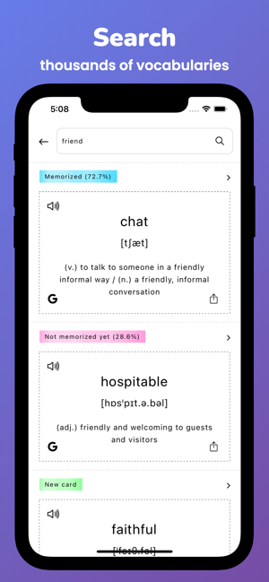 ‎Memorize: IELTS Vocabulary Screenshot