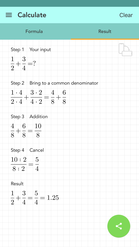 #2. Simple Fraction Calculator PRO (iOS) Av: Glindemann, Sennoun, Langer GbR