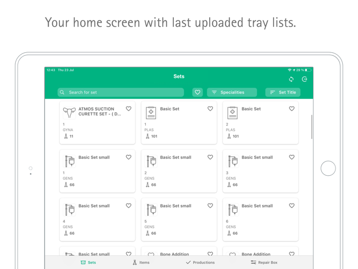 Tray Organizing Manager NG