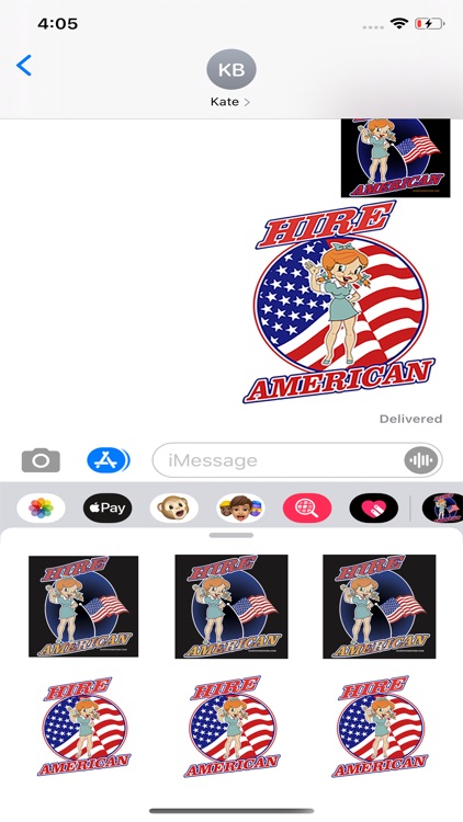 American Retro Style Stickers