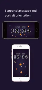 Space Clock -digital clock- screenshot #3 for iPhone