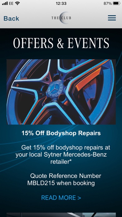 Sytner Mercedes-Benz Club Screenshot