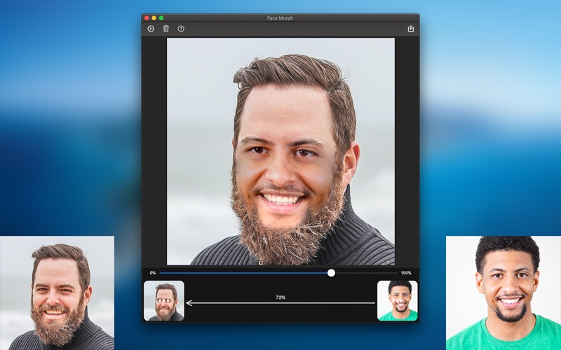 face morph : morph 2 faces iphone screenshot 1