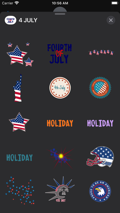 USA JULY 4 Sticker Pack Screenshot