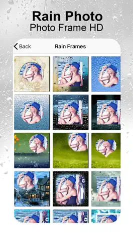 Game screenshot Rain Photo Frames apk
