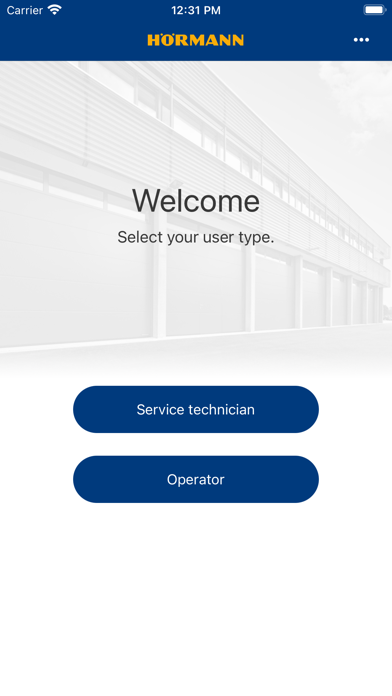 Hörmann BlueControl Screenshot