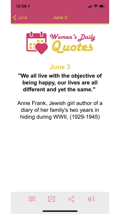 Women's Daily Quotes Screenshot