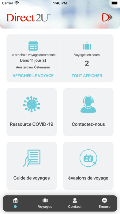 Screenshot #1 pour Direct2U Travel