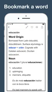 dictionary of spanish language iphone screenshot 3