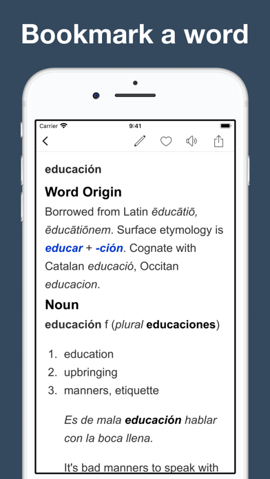 Dictionary of Spanish languageのおすすめ画像3