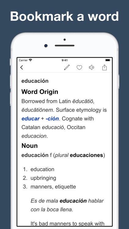 Dictionary of Spanish language