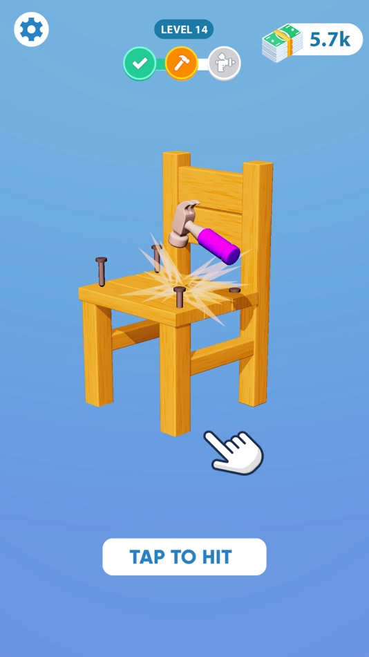 #5. Lumberjack 3D: Be a Carpenter (iOS) 由: Saqib Ali